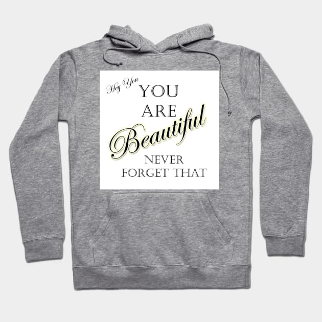 Hey Beautiful Hoodie by BlakCircleGirl